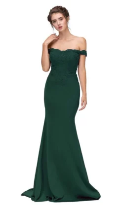 Eureka Fashion - 7100 Off Shoulder Lace Appliqued Jersey Mermaid Gown 23 Eureka Fashion - 7100 Off Shoulder Lace Appliqued Jersey Mermaid Gown -Hot Sale WEDDING Store eureka fashion 7100 off shoulder lace appliqued jersey mermaid gown bridesmaid dresses xs hunter green 6694376472659