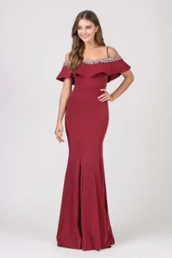 Eureka Fashion - 7333 Bejeweled Ruffle Overlay Mermaid Gown 12 Eureka Fashion - 7333 Bejeweled Ruffle Overlay Mermaid Gown -Hot Sale WEDDING Store eureka fashion 7333 bejeweled ruffle overlay mermaid gown bridesmaid dresses xs burgundy 27978253533267