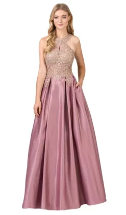 Eureka Fashion - 8009 Halter Keyhole A-Line Evening Dress 7 Eureka Fashion - 8009 Halter Keyhole A-Line Evening Dress -Hot Sale WEDDING Store eureka fashion 8009 halter keyhole a line evening dress special occasion dress xs dusty rose 28783850192979