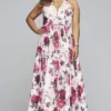 Faviana - 9468 Floral Halter A-Line Evening Dress