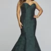 Faviana - 9470 Strapless Sweetheart Jacquard Mermaid Dress
