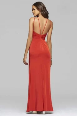 Faviana Draped High Halter Faille Satin Long Gown - 1 Pc Red In Size 8 Available 5 Faviana Draped High Halter Faille Satin Long Gown - 1 Pc Red In Size 8 Available -Hot Sale WEDDING Store faviana draped high halter faille satin long gown 1 pc red in size 8 available ccsale 8 red 28926649892947