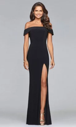 Faviana - S10015 Trendy Off-Shoulder Jersey Evening Gown 15 Faviana - S10015 Trendy Off-Shoulder Jersey Evening Gown -Hot Sale WEDDING Store faviana s10015 trendy off shoulder jersey evening gown evening dresses 0 black 28334191771731