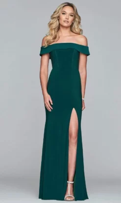 Faviana - S10015 Trendy Off-Shoulder Jersey Evening Gown 19 Faviana - S10015 Trendy Off-Shoulder Jersey Evening Gown -Hot Sale WEDDING Store faviana s10015 trendy off shoulder jersey evening gown evening dresses 0 evergreen 28334518173779