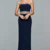 Faviana - S10027 Beaded Straight Jersey Sheath Dress