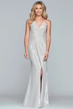 Faviana - S10215 Halter Metallic Jersey Sheath Dress 6 Faviana - S10215 Halter Metallic Jersey Sheath Dress -Hot Sale WEDDING Store faviana s10215 halter metallic jersey sheath dress evening dresses 6060738084921