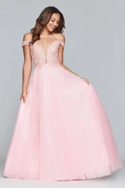 Faviana - S10229 Beaded Deep V-neck Tulle Ballgown 6 Faviana - S10229 Beaded Deep V-neck Tulle Ballgown -Hot Sale WEDDING Store faviana s10229 beaded deep v neck tulle ballgown prom dresses 6056173961273