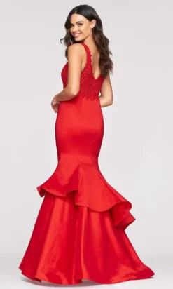 Faviana - S10242 Beaded V-neck Jersey Tiered Mermaid Dress 15 Faviana - S10242 Beaded V-neck Jersey Tiered Mermaid Dress -Hot Sale WEDDING Store faviana s10242 beaded v neck jersey tiered mermaid dress evening dresses 28845762936915