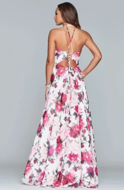 Faviana - S10278 Floral Halter A-Line Evening Gown 4 Faviana - S10278 Floral Halter A-Line Evening Gown -Hot Sale WEDDING Store faviana s10278 floral halter a line evening gown evening dresses 13719719903315