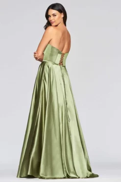 Faviana - S10428 Illusion Plunging Sweetheart Neck Satin Gown -Hot Sale WEDDING Store faviana s10428 illusion plunging sweetheart neck satin gown prom dresses 13461406285907