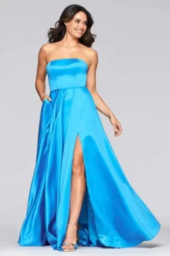 Faviana - S10439 Strapless Lace Up Back High Slit Dress -Hot Sale WEDDING Store faviana s10439 strapless lace up back high slit dress prom dresses 28060583460947