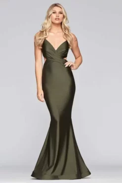Faviana - S10448 Crisscross Bodice Charmeuse Mermaid Dress -Hot Sale WEDDING Store faviana s10448 crisscross bodice charmeuse mermaid dress evening dresses 00 ivy 13420079153235