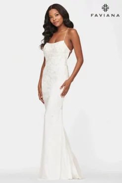 Faviana - S10634 Sleeveless Lace Appliqued Gown 15 Faviana - S10634 Sleeveless Lace Appliqued Gown -Hot Sale WEDDING Store faviana s10634 sleeveless lace appliqued gown evening dresses 00 ivory 30571854233683