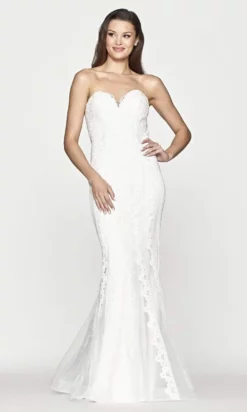 Faviana - S10665 Sweetheart Embroidered Gown