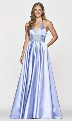 Faviana - S10672 Sleeveless Pleated A-Line Gown