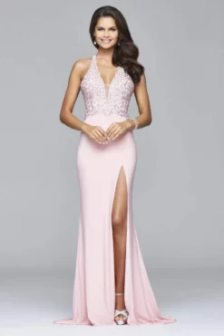 Faviana - S7908 Long Ball Gown With Beading And Fit And Flare Skirt 11 Faviana - S7908 Long Ball Gown With Beading And Fit And Flare Skirt -Hot Sale WEDDING Store faviana s7908 long ball gown with beading and fit and flare skirt special occasion dress 0 soft pink 5392670425145