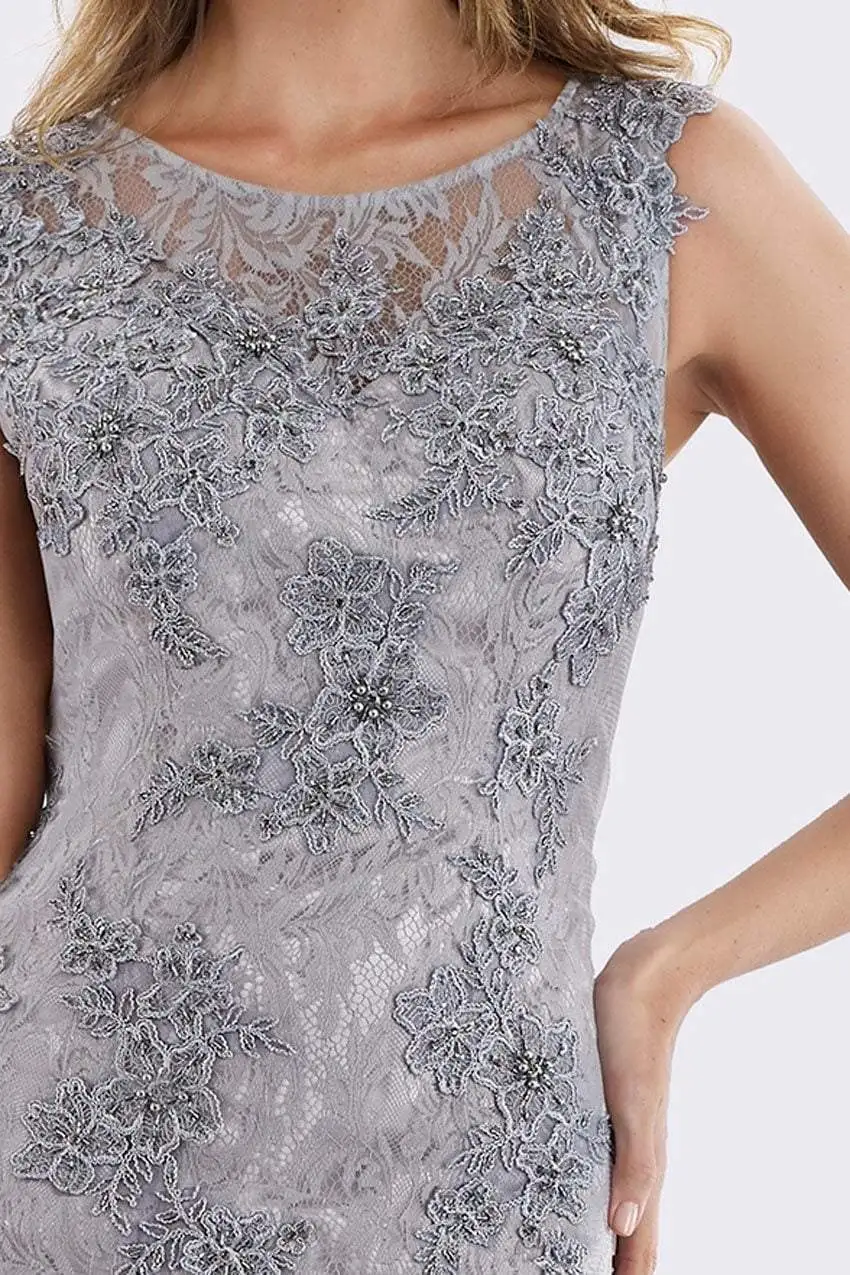 Feriani Couture - 18663 Mermaid Dress With Detachable Long Sleeves 3 Feriani Couture - 18663 Mermaid Dress With Detachable Long Sleeves - Image 3