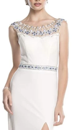 Aspeed Design - Fitted Illusion Bateau Evening Dress 7 Aspeed Design - Fitted Illusion Bateau Evening Dress -Hot Sale WEDDING Store fitted illusion bateau evening dress dress 28733516677203