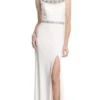 Aspeed Design - Fitted Illusion Bateau Evening Dress