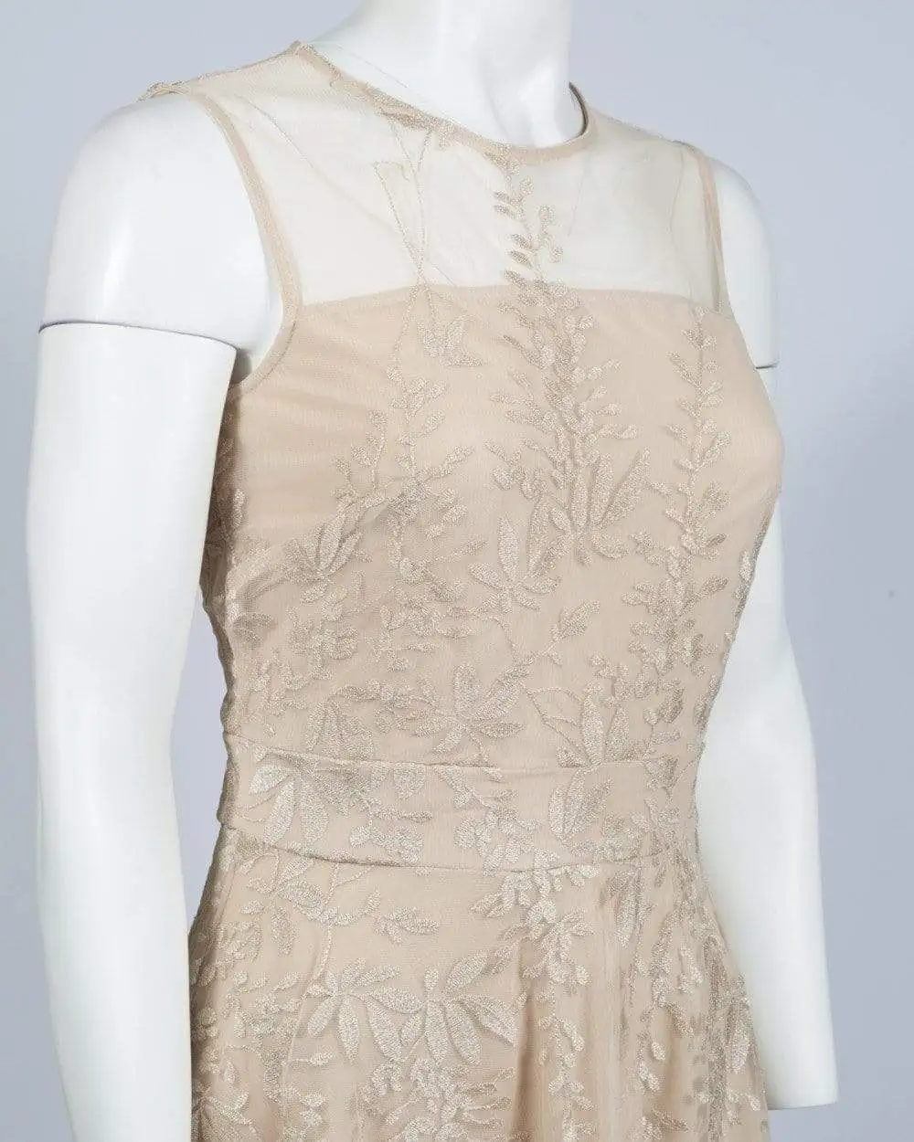 Gabby Skye - 17449MU Floral Metallic A-Line Cocktail Dress 7 Gabby Skye - 17449MU Floral Metallic A-Line Cocktail Dress - Image 7