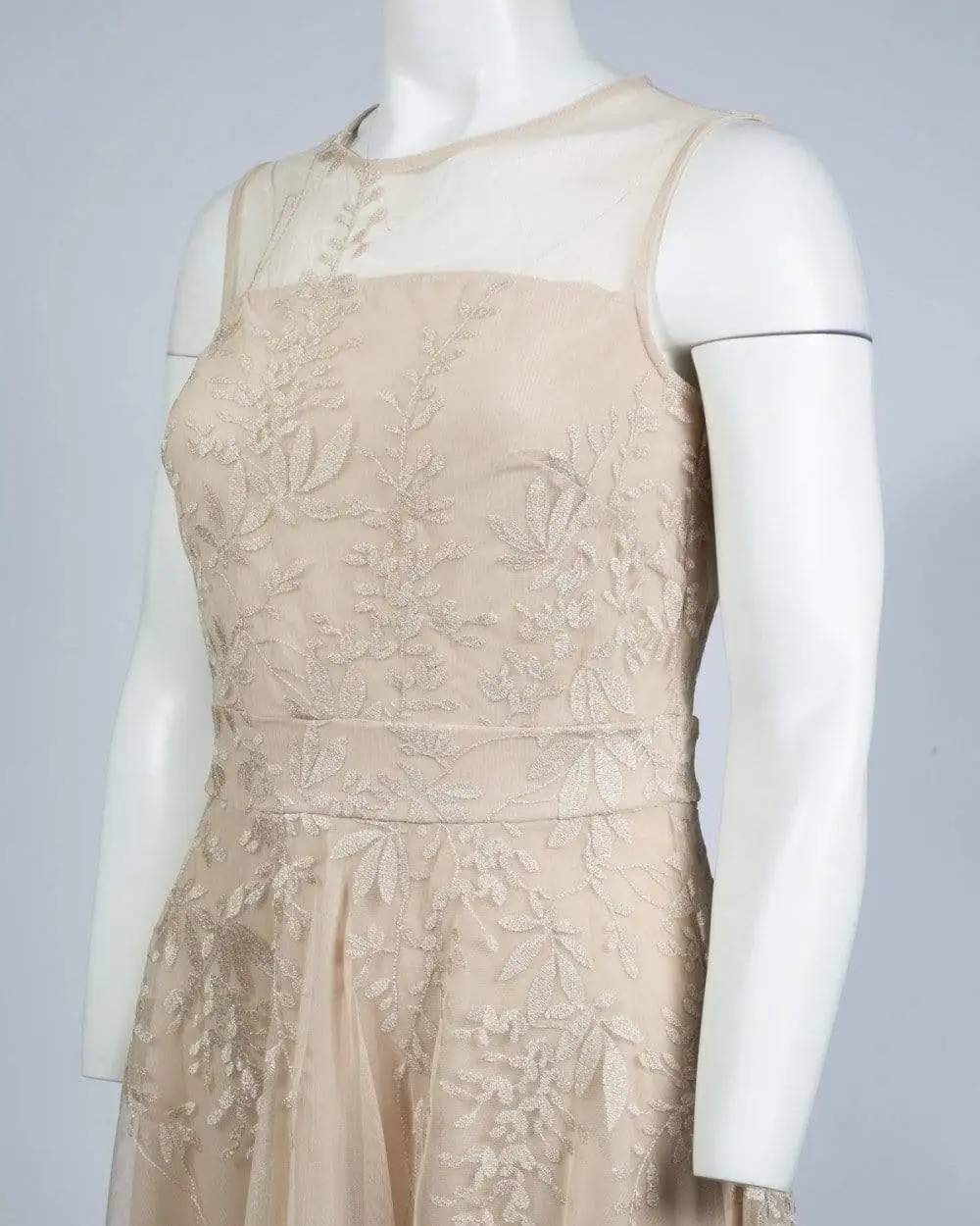 Gabby Skye - 17449MU Floral Metallic A-Line Cocktail Dress 8 Gabby Skye - 17449MU Floral Metallic A-Line Cocktail Dress - Image 8