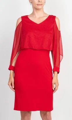 Glamour GGM085 - Cold Shoulder Sheath Formal Dress -Hot Sale WEDDING Store glamour ggm085 cold shoulder sheath formal dress holiday dresses 32277830860883