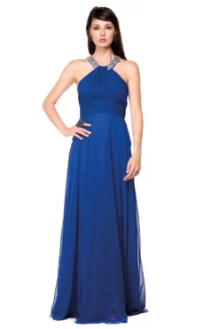 Colors Dress Glow By Colors - G183 Gem Beaded Halter Chiffon Evening Dress -Hot Sale WEDDING Store glow by colors g183 gem beaded halter chiffon evening dress special occasion dress 4 navy 6245802508345