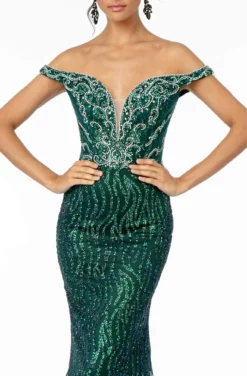 GLS By Gloria - GL1818 Plunging Off Shoulder Jeweled Mermaid Gown 10 GLS By Gloria - GL1818 Plunging Off Shoulder Jeweled Mermaid Gown -Hot Sale WEDDING Store gls by gloria gl1818 plunging off shoulder jeweled mermaid gown pageant dresses 28259472572499