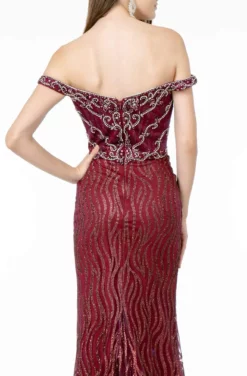 GLS By Gloria - GL1818 Plunging Off Shoulder Jeweled Mermaid Gown 11 GLS By Gloria - GL1818 Plunging Off Shoulder Jeweled Mermaid Gown -Hot Sale WEDDING Store gls by gloria gl1818 plunging off shoulder jeweled mermaid gown pageant dresses 28850377654355