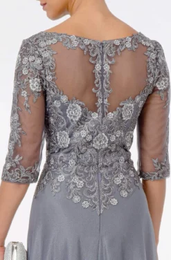 GLS By Gloria - GL1825 Quarter Sleeve Embroidered Illusion A-Line Dress 15 GLS By Gloria - GL1825 Quarter Sleeve Embroidered Illusion A-Line Dress -Hot Sale WEDDING Store gls by gloria gl1825 quarter sleeve embroidered illusion a line dress mother of the bride dresses 28061886218323
