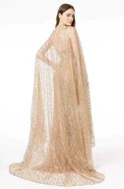 GLS By Gloria - GL1830 Glitter Embellished Mermaid Dress With Cape 9 GLS By Gloria - GL1830 Glitter Embellished Mermaid Dress With Cape -Hot Sale WEDDING Store gls by gloria gl1830 glitter embellished mermaid dress with cape evening dresses 28260847321171