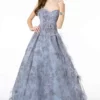 GLS By Gloria - GL1834 Feather Embellished Strapless Ballgown