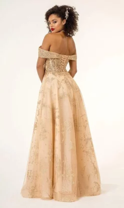 GLS By Gloria - GL1922 Off Shoulder Sweetheart Glitter Mesh Gown -Hot Sale WEDDING Store gls by gloria gl1922 off shoulder sweetheart glitter mesh gown prom dresses 27989291106387