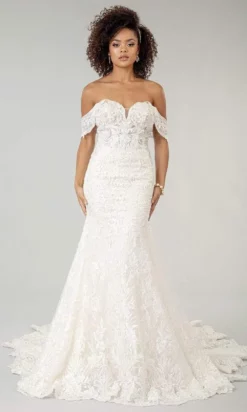 GLS By Gloria Bridal GLS By Gloria - GL1933 Off Shoulder Trumpet Bridal Dress -Hot Sale WEDDING Store gls by gloria gl1933 off shoulder trumpet bridal dress wedding dresses 27995183579219