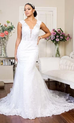 GLS By Gloria Bridal GLS By Gloria - GL1934 Plunging V Neck Mermaid Dress 12 GLS By Gloria Bridal GLS By Gloria - GL1934 Plunging V Neck Mermaid Dress -Hot Sale WEDDING Store gls by gloria gl1934 plunging v neck mermaid dress wedding dresses 27995189641299