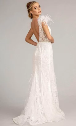 GLS By Gloria GL1983 - Feathered Glitter Mermaid Evening Dress 23 GLS By Gloria GL1983 - Feathered Glitter Mermaid Evening Dress -Hot Sale WEDDING Store gls by gloria gl1983 feathered glitter mermaid evening dress special occasion dress 30082286518355