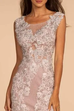 GLS By Gloria - GL2616 Cap Sleeve Appliqued Illusion Mermaid Gown -Hot Sale WEDDING Store gls by gloria gl2616 cap sleeve appliqued illusion mermaid gown special occasion dress 28801160708179