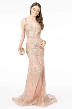 GLS By Gloria - GL2889 Plunging Floral Embroidered Mermaid Gown 10 GLS By Gloria - GL2889 Plunging Floral Embroidered Mermaid Gown -Hot Sale WEDDING Store gls by gloria gl2889 plunging floral embroidered mermaid gown pageant dresses xs dusty rose 28806928007251