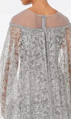 GLS By Gloria - GL2977 Embellished Lace Dress With Attached Cape -Hot Sale WEDDING Store gls by gloria gl2977 embellished lace dress with attached cape mother of the bride dresses 28621119225939