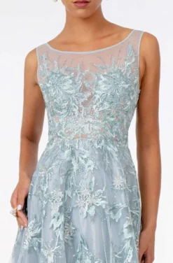 GLS By Gloria - GL2979 Embroidered Bateau A-Line Gown -Hot Sale WEDDING Store gls by gloria gl2979 embroidered bateau a line gown evening dresses 28767709397075