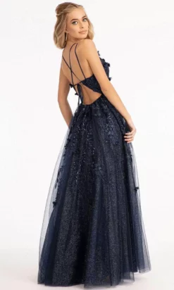 GLS By Gloria GL3033 - Appliqued V-Neck Prom Gown -Hot Sale WEDDING Store gls by gloria gl3033 appliqued v neck prom gown special occasion dress 30111042076755