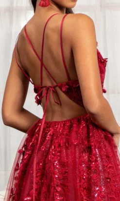 GLS By Gloria GL3033 - Appliqued V-Neck Prom Gown -Hot Sale WEDDING Store gls by gloria gl3033 appliqued v neck prom gown special occasion dress 30111042207827