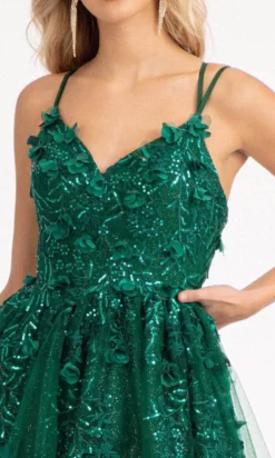 GLS By Gloria GL3033 - Appliqued V-Neck Prom Gown -Hot Sale WEDDING Store gls by gloria gl3033 appliqued v neck prom gown special occasion dress 30111042404435