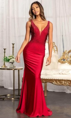 GLS By Gloria GL3037 - Plunging V-Neck Wide Open V-Back Mermaid Dress 16 GLS By Gloria GL3037 - Plunging V-Neck Wide Open V-Back Mermaid Dress -Hot Sale WEDDING Store gls by gloria gl3037 plunging v neck wide open v back mermaid dress special occasion dress xs burgundy 30111185371219
