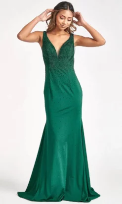 GLS By Gloria GL3037 - Plunging V-Neck Wide Open V-Back Mermaid Dress 20 GLS By Gloria GL3037 - Plunging V-Neck Wide Open V-Back Mermaid Dress -Hot Sale WEDDING Store gls by gloria gl3037 plunging v neck wide open v back mermaid dress special occasion dress xs green 30111185535059