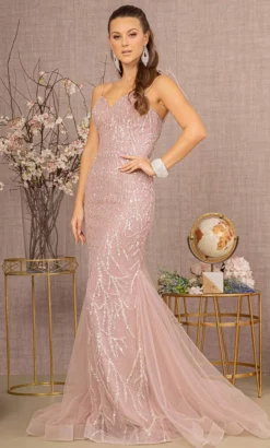 GLS By Gloria GL3121 - Godets Tulle Prom Gown