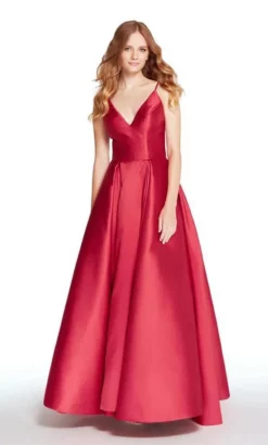 Harper And Lemon - 22262 Dual Crisscross-Strapped Mikado Long Gown -Hot Sale WEDDING Store harper and lemon 22262 dual crisscross strapped mikado long gown special occasion dress 000 red 5923416309817