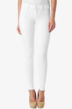 Hudson Jeans Nico Mid-Rise Super Skinny In White