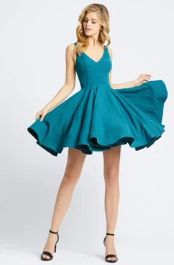 Ieena Duggal - 48478I Classic V-Neck Flutter A-line Dress 11 Ieena Duggal - 48478I Classic V-Neck Flutter A-line Dress -Hot Sale WEDDING Store ieena duggal 48478i classic v neck flutter a line dress special occasion dress 0 teal 28277390114899