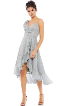 Ieena Duggal 49489 - Ruffled A-Line Cocktail Dress -Hot Sale WEDDING Store ieena duggal 49489 ruffled a line cocktail dress cocktail dresses 0 slate grey 31505373429843